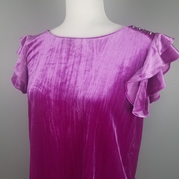 Ellen Tracy Lavender Top Sz S - Picture 2 of 7